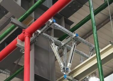 多伦该抗震支架的整体式支吊架结构协调性好
